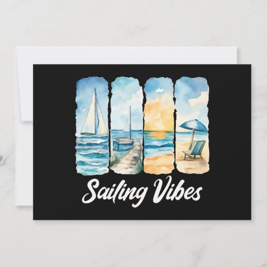 Sailing Vibes - Voel de oceaan Kaart (Voorkant)