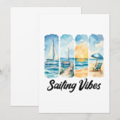 Sailing Vibes - Voel de oceaan Kaart (Voorkant / Achterkant)