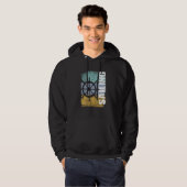 Sailing Vintage Retro Sailboat Helm Hoodie (Voorkant volledig)