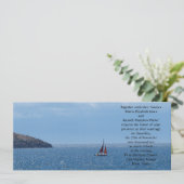 Sailing Wedding Kaart (Staand voorkant)