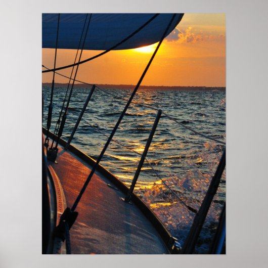 Sailing West Canvas Print (Voorkant)