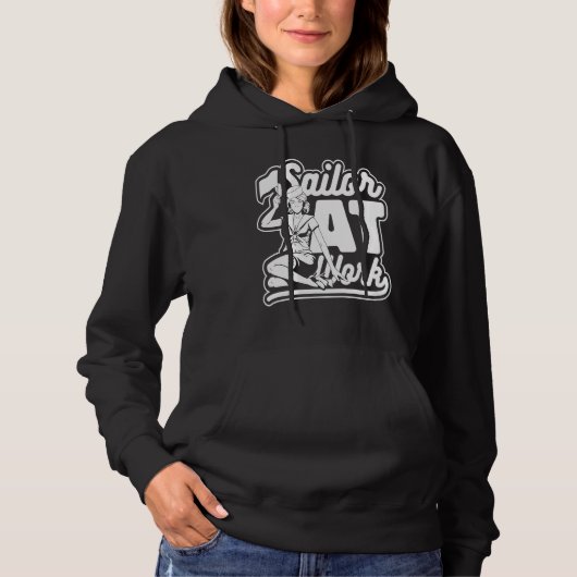Sailing Work Captain Boat  Sailboat Sailor Hoodie (Voorkant)