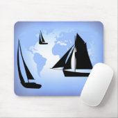Sailing World Mousepad Muismat (Met muis)