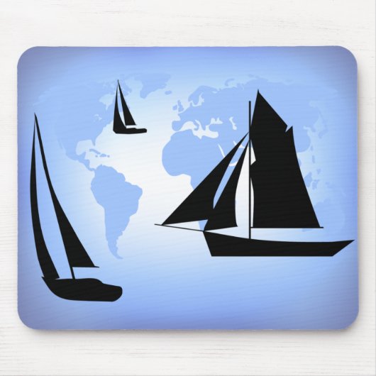 Sailing World Mousepad Muismat (Voorkant)