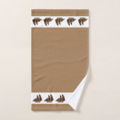 Sailing Yachts op bruin Bad Handdoek (Handdoek)