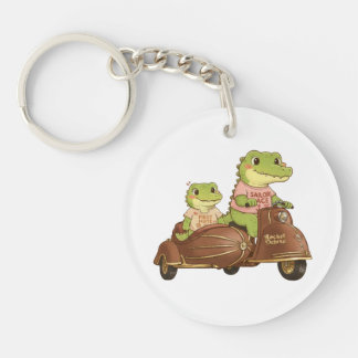 Sailor Ace en First Mate Gator Duo - Retro Avontuu Sleutelhanger