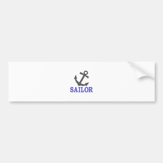 Sailor Anchor Bumpersticker (Voorkant)