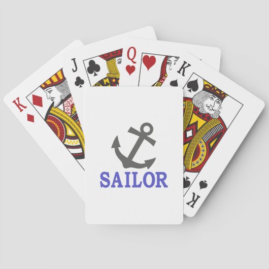 Sailor Anchor Speelkaarten (Achterkant)