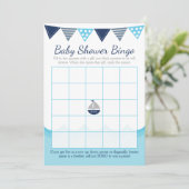 Sailor Baby Bingo Game Card Programmakaart (Staand voorkant)