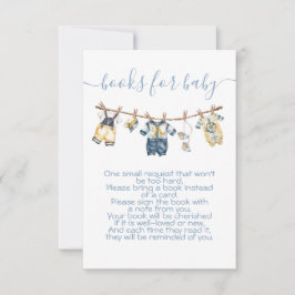 Sailor Baby shower Clothesline Breng een boek Kaart