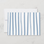 Sailor Baby shower Clothesline Luier Raffle Kaart (Achterkant)