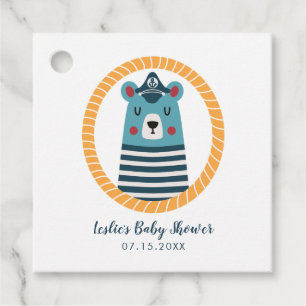 Sailor Beer Baby shower Bedankjes Labels