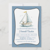 Sailor Beer Baby shower Invitation Kaart (Voorkant)
