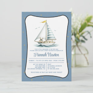 Sailor Beer Baby shower Invitation Kaart