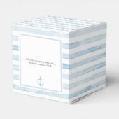 Sailor Beer Blue Stripe Baby shower Bedankdoosjes (Achterkant)