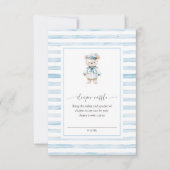 Sailor Beer Blue Stripe Raffle Ticket Insert Kaart (Voorkant)