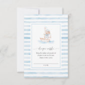 Sailor Beer Blue Stripe Raffle Ticket Insert Kaart (Voorkant)