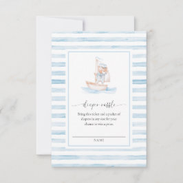 Sailor Beer Blue Stripe Raffle Ticket Insert Kaart