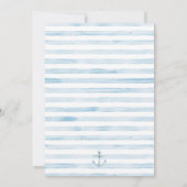 Sailor Beer Blue Stripe Verjaardag Kaart (Achterkant)