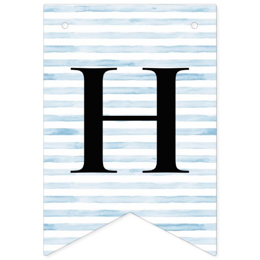 Sailor Beer Blue Stripe Verjaardag Vlaggetjes (Tweede vlag)