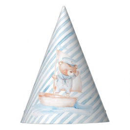 Sailor Beer Blue Stripe verjaardagsfeest Pet Feesthoedjes