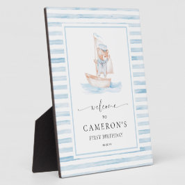 Sailor Beer Blue Stripe Welkom Fotoplaat