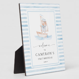 Sailor Beer Blue Stripe Welkom Fotoplaat