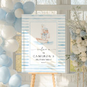 Sailor Beer Blue Stripe Welkom Poster