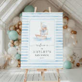 Sailor Beer Blue Stripe Welkom Poster