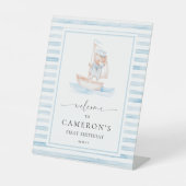 Sailor Beer Blue Stripe Welkom Reclamebord Met Voetstuk (Voorkant)