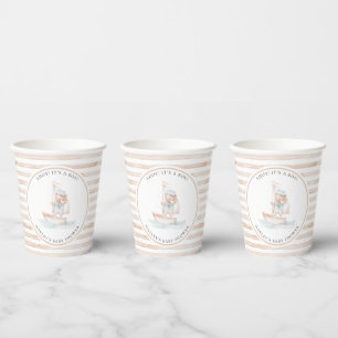 Sailor Beer Tan Stripe Baby shower Papieren Bekers