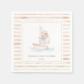 Sailor Beer Tan Stripe Baby shower Servet (Voorkant)