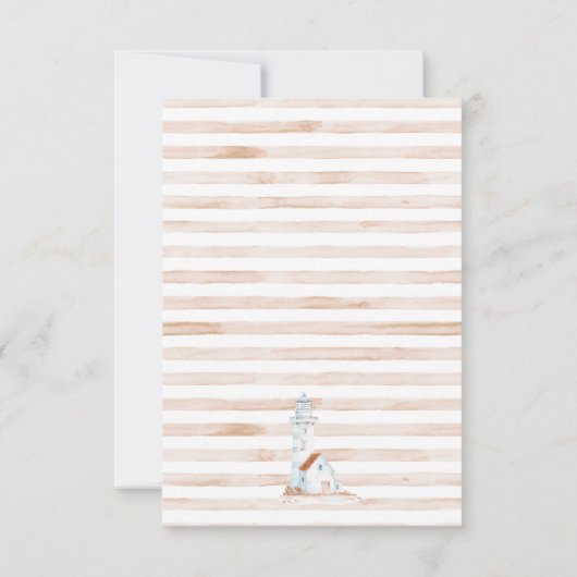 Sailor Beer Tan Stripe Raffle Ticket Insert Kaart (Achterkant)