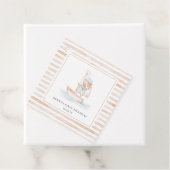 Sailor Beer Tan Stripe Verjaardag Bedankjes Labels (In situ)