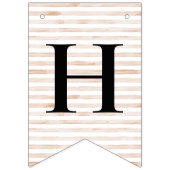 Sailor Beer Tan Stripe Verjaardag Bunting Flags Vlaggetjes (Tweede vlag)