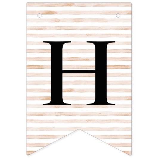 Sailor Beer Tan Stripe Verjaardag Bunting Flags Vlaggetjes (Tweede vlag)