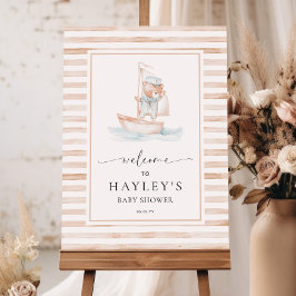 Sailor Beer Tan Stripe Welkom Poster