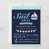 Sailor Birthday Invitation Kaart (Voorkant)