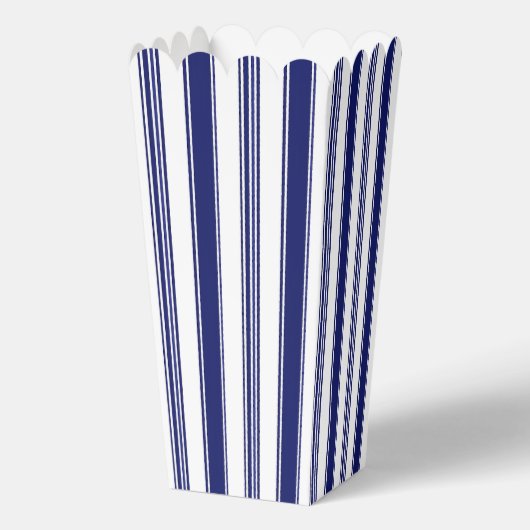 Sailor Blauw & Witte Strepen Bedankdoosjes (Voorkant)