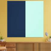 Sailor Blue en Mint Canvas Afdruk (Insitu (Woonkamer))