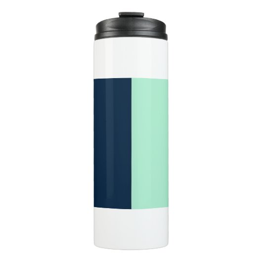 Sailor Blue en Mint Thermosbeker (Voorkant)