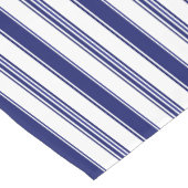 Sailor Blue Vertical Stripes Korte Tafelloper (Hoek)