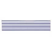 Sailor Blue Vertical Stripes Korte Tafelloper (Horizontaal)