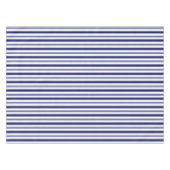 Sailor Blue Vertical Stripes Tafelkleed (Voorkant (Horizontaal))