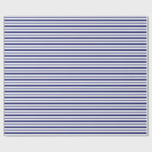 Sailor Blue & White Stripe (kleinschalig) Cadeaupapier (Vlak)