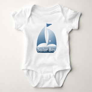 Sailor Boy Blue Sailboat T shirt