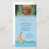 Sailor Boy Dank u voor de Gift Fotocard Bedankkaart (Voorkant / Achterkant)