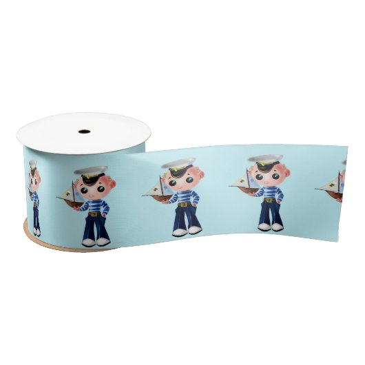 Sailor Boy Ribbon -  Satijnen Lint (Spoel)