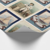  SAILOR BOY, SAILBOAT, ANCHOR EN LIFEBELT CADEAUPAPIER (Hoek)