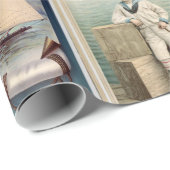  SAILOR BOY, SAILBOAT, ANCHOR EN LIFEBELT CADEAUPAPIER (Rol Hoek)